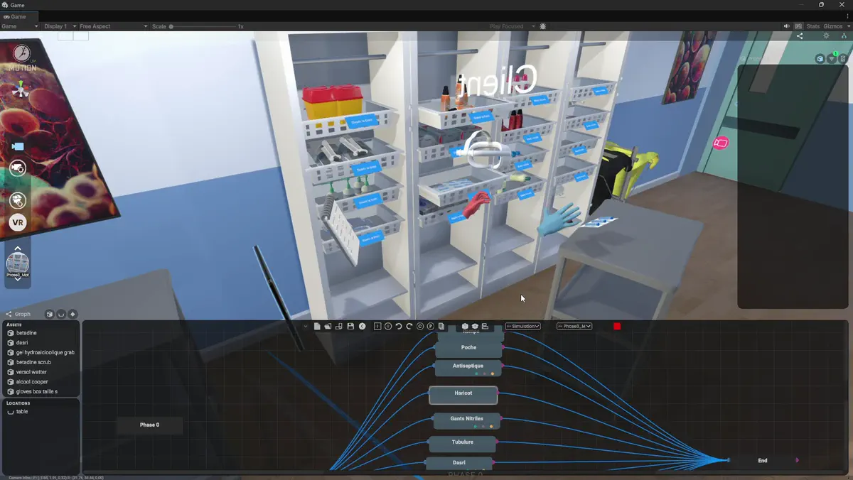 Jumeau numérique patient simulation 3D rééducation santé numérique